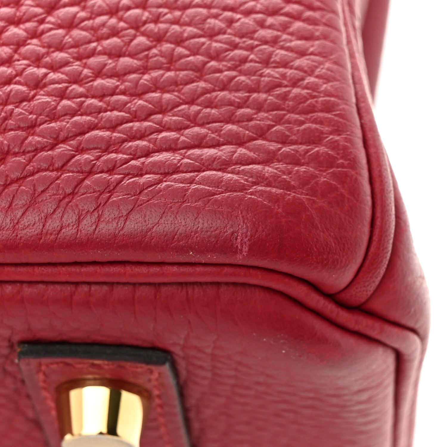 Hermes Taurillon Clemence Birkin 30 Rouge Grenat 12 of 12