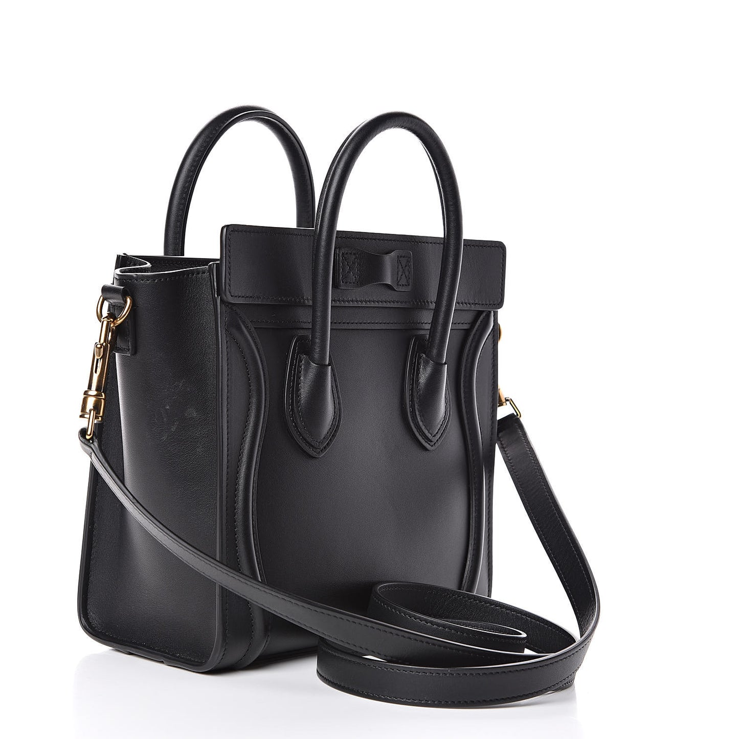 Smooth Calfskin Nano Luggage Black