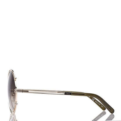 Chloe Isidora Oversized Round Sunglasses CE122S Gold 3 of 7