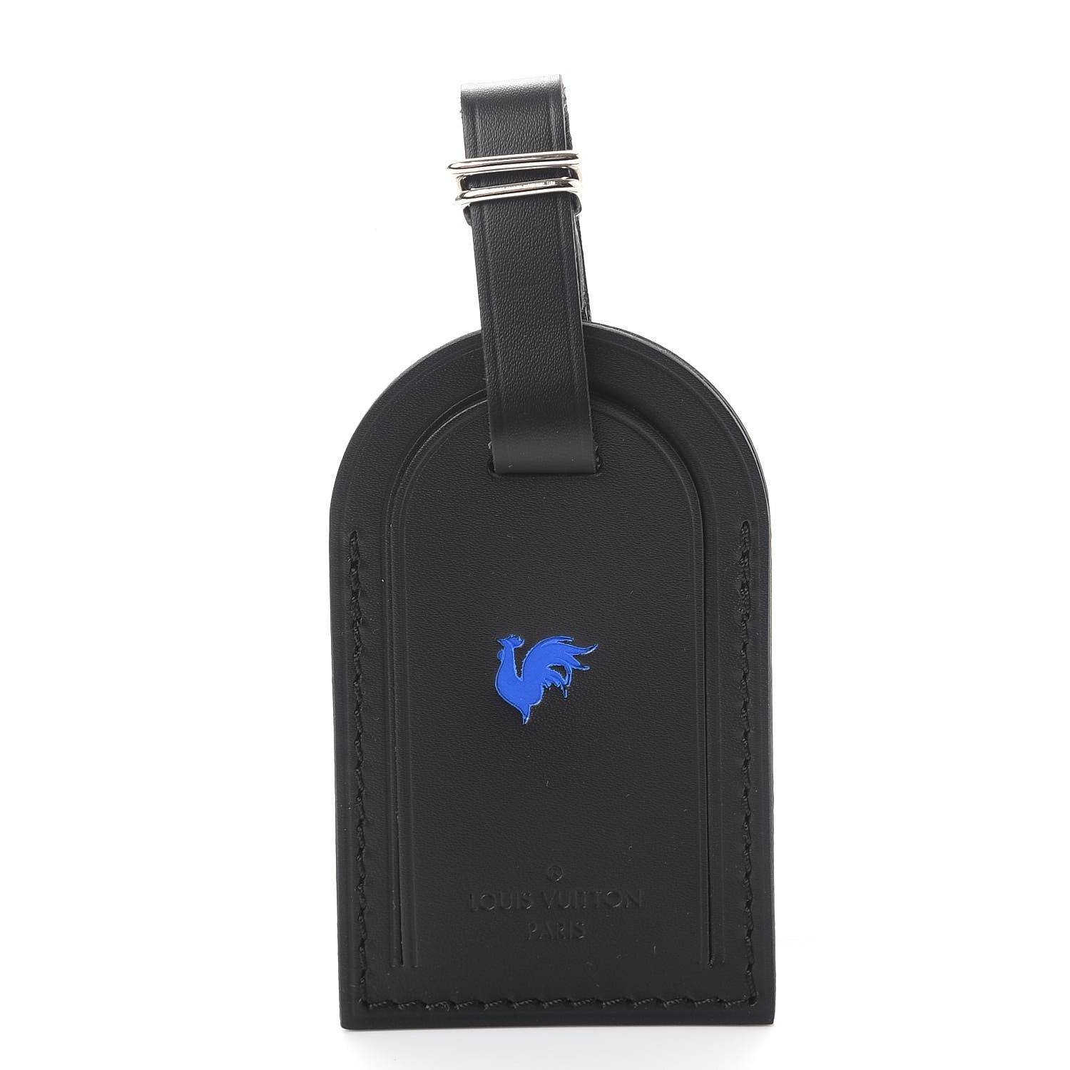 Louis Vuitton Calfskin Luggage Tag Black 1 of 6