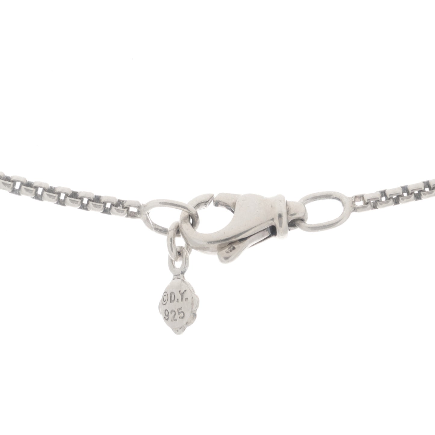 Sterling Silver Diamond Prasiolite 7mm Petite Albion Pendant Necklace