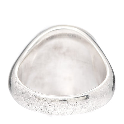 Tiffany Sterling Silver 18K Yellow Gold Hematite Ring 48 4.5 7 of 14