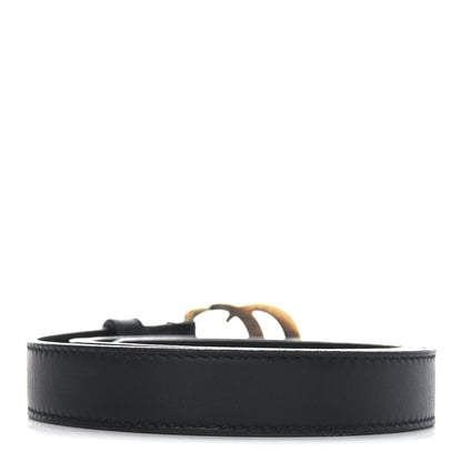 Gucci Calfskin Double G 20mm Belt 80 32 Black 2 of 4