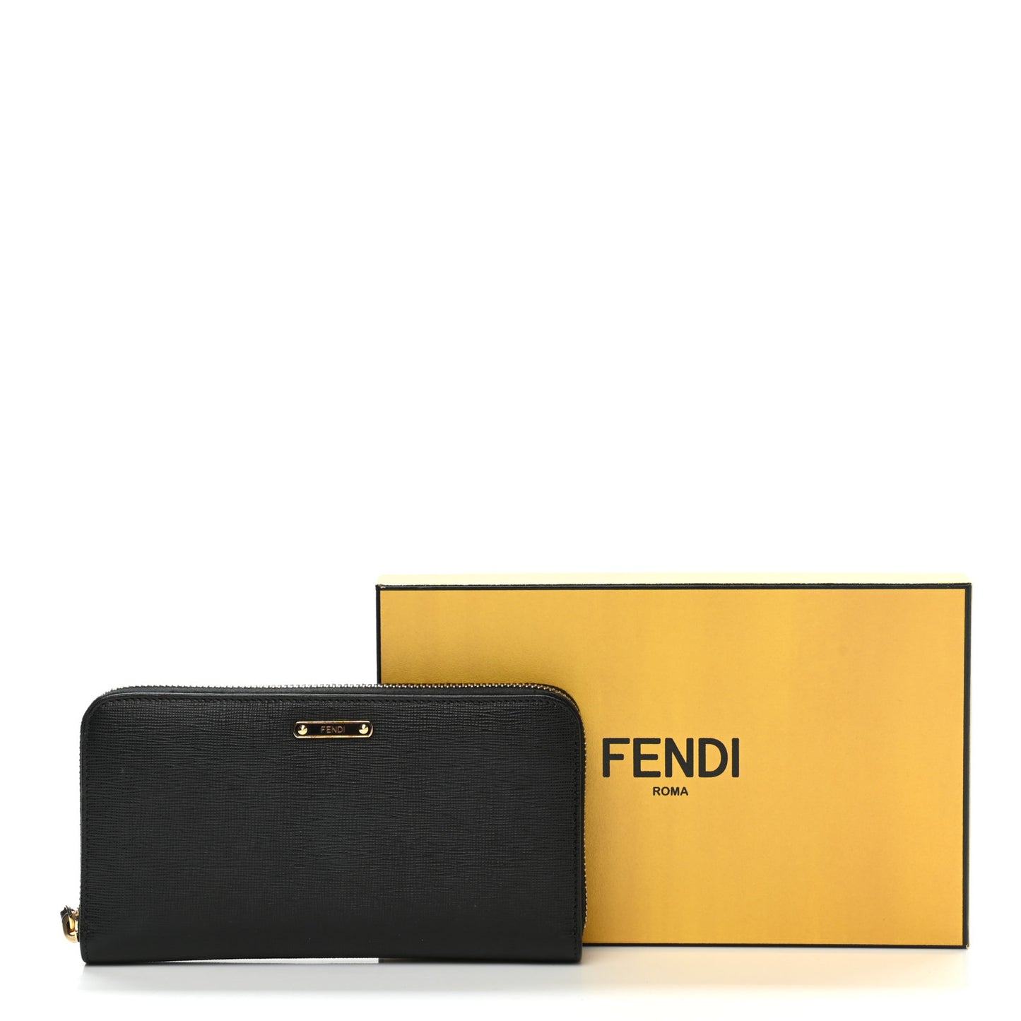 Vitello Elite Zip Around Wallet Black