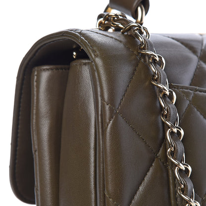 Chanel Lambskin Quilted Small Trendy CC Dual Handle Flap Bag Khaki 12 of 14