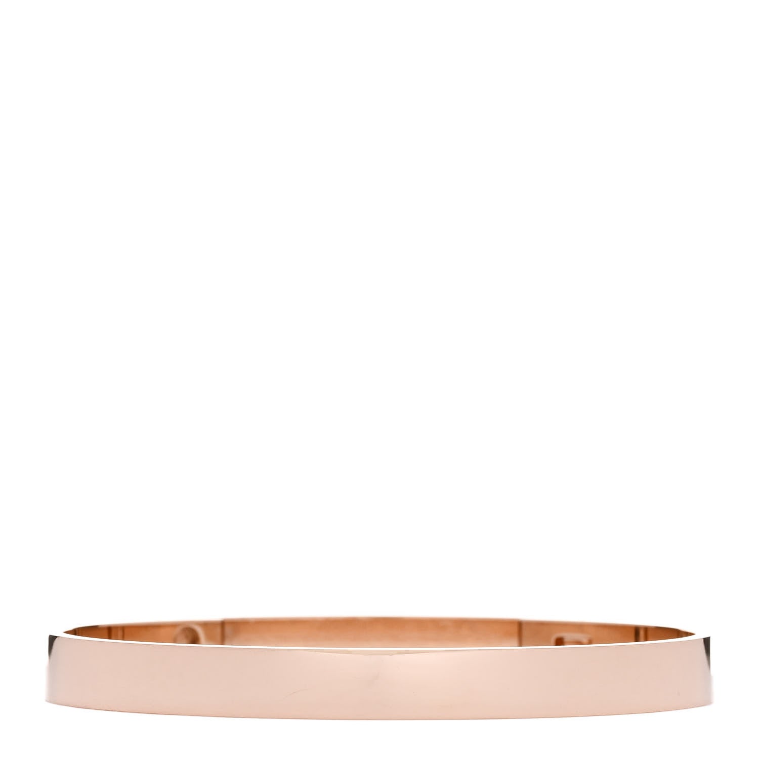 Hermes 18K Rose Gold Diamond PM Collier De Chien Bracelet SH 2 of 4