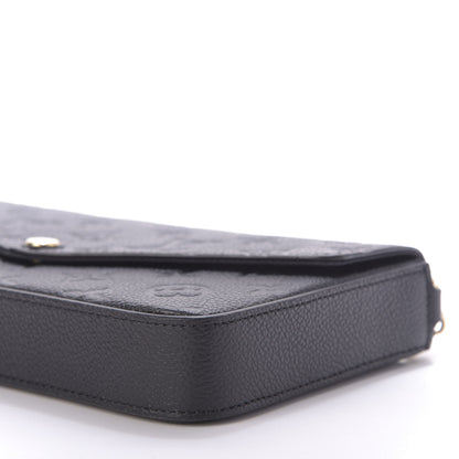 Louis Vuitton Empreinte Pochette Felicie Chain Wallet Black 7 of 11