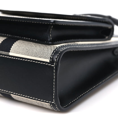 Burberry Smooth Calfskin Archive Canvas Check Mini Pocket Bag Butter Beige Black Butter Beige Black 9 of 9