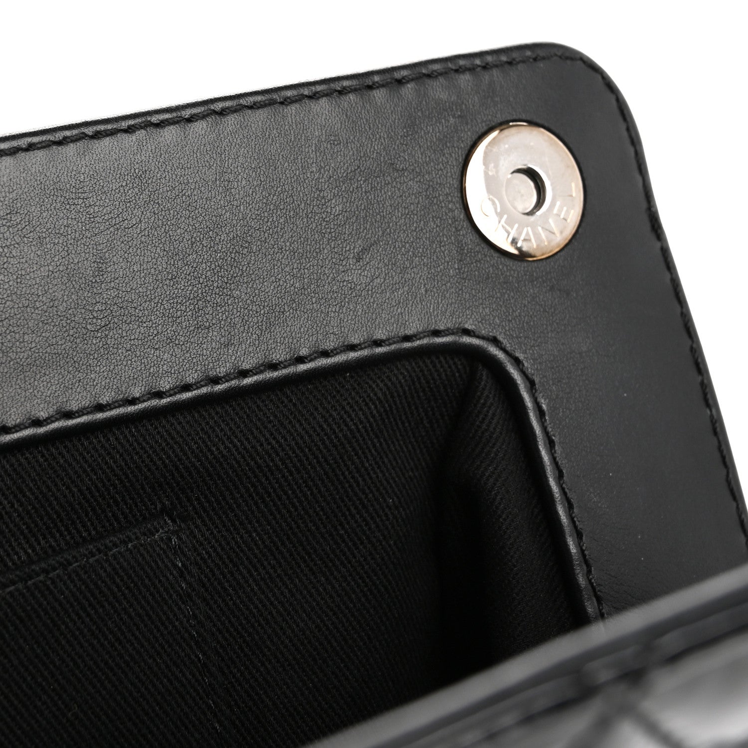 Chanel Patent CC Quilted Timeless Clutch Black 9 of 14