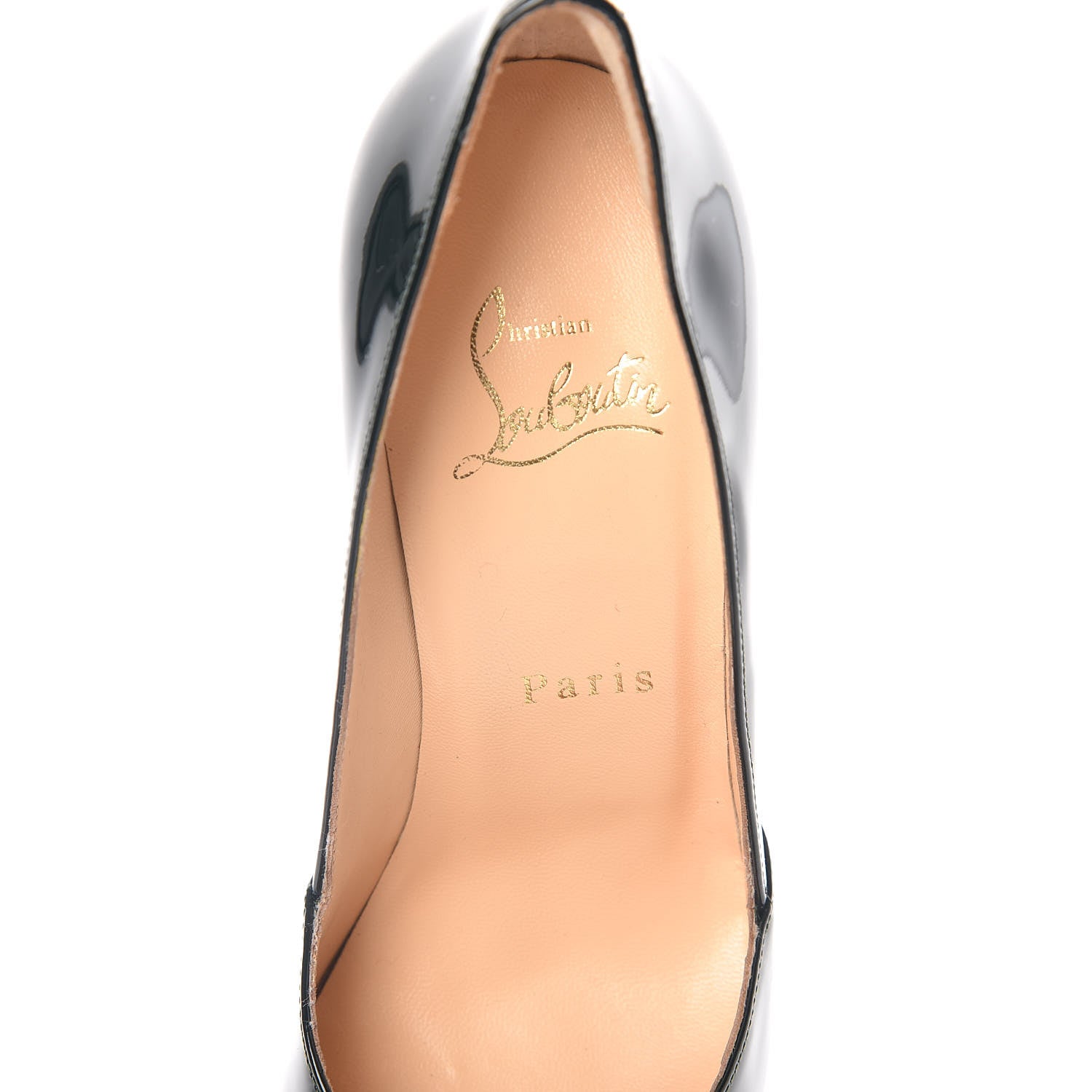 Christian Louboutin Patent Lilibelt 85 Pump 35.5 Dark Green 6 of 11