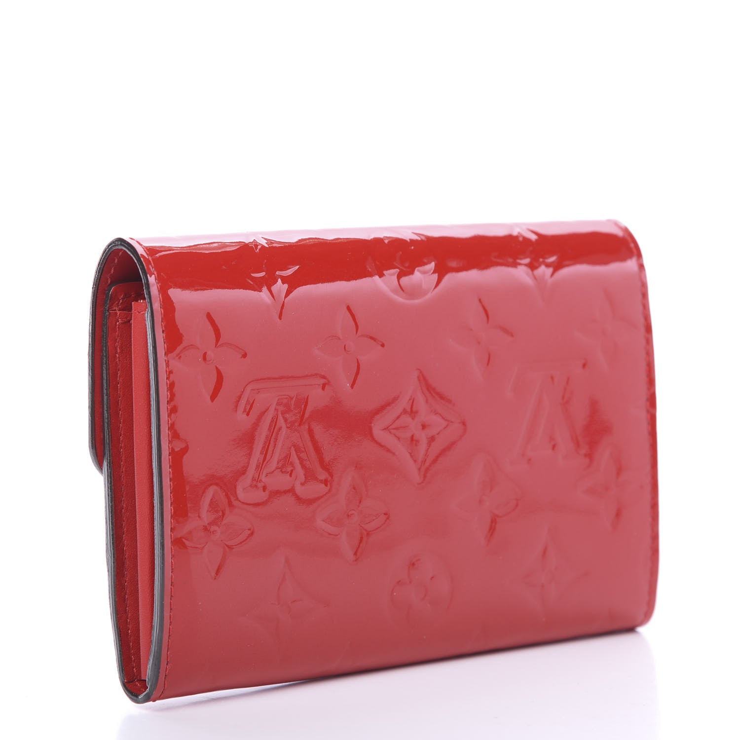 Louis Vuitton Vernis Sarah Compact Wallet Cherry 2 of 8