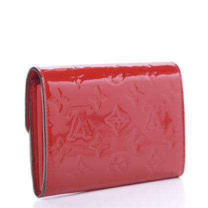 Louis Vuitton Vernis Sarah Compact Wallet Cherry 2 of 8