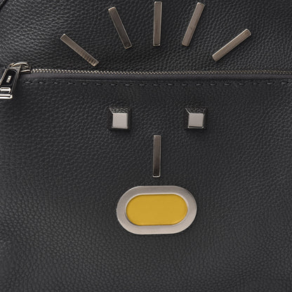 Fendi Calfskin Romano Selleria Faces No Words Emoticon Backpack Aslfalto 10 of 10