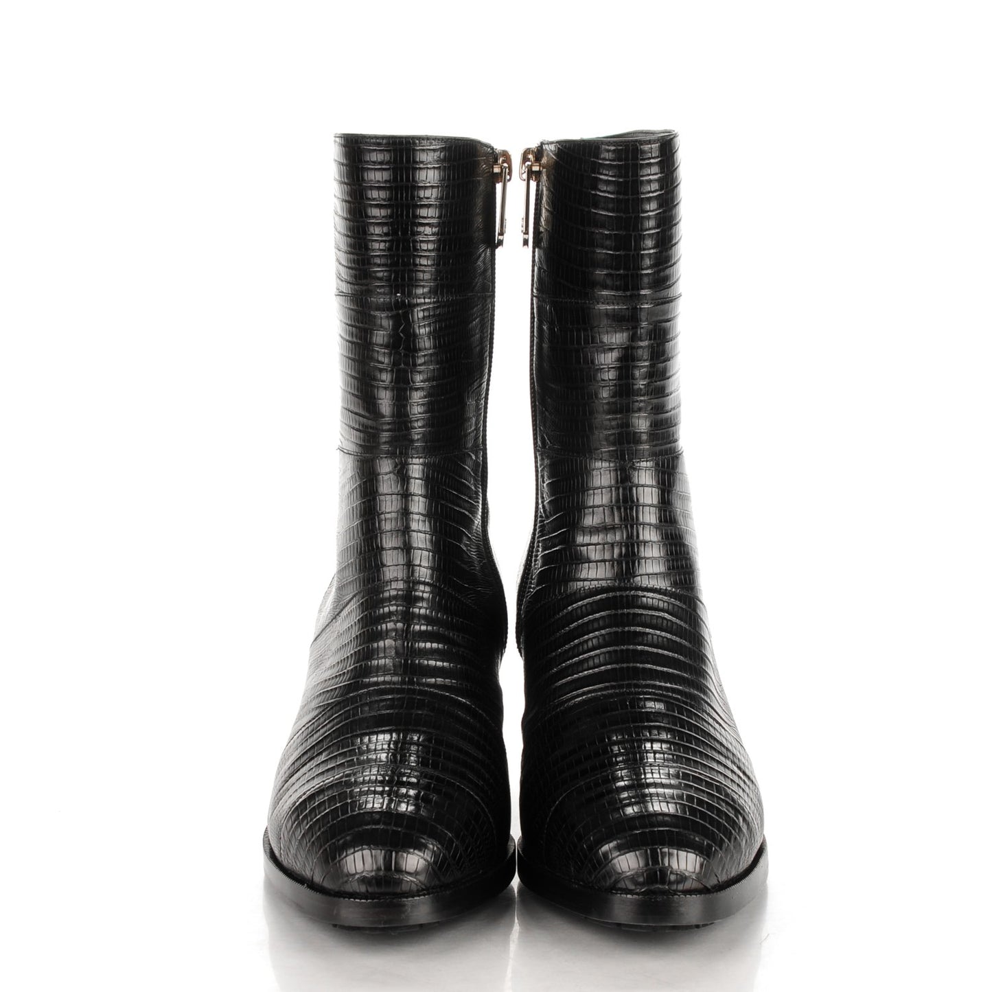 Tejus Lizard Short Boots 39.5 Black
