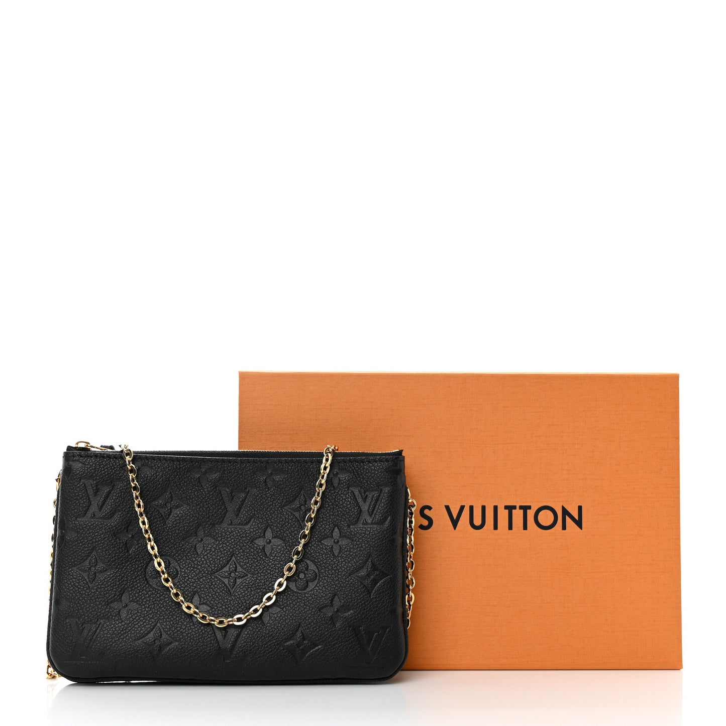 Empreinte Double Zip Pochette Black