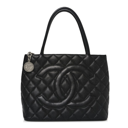 Chanel Caviar Quilted Medallion Tote  Black 1 of 10