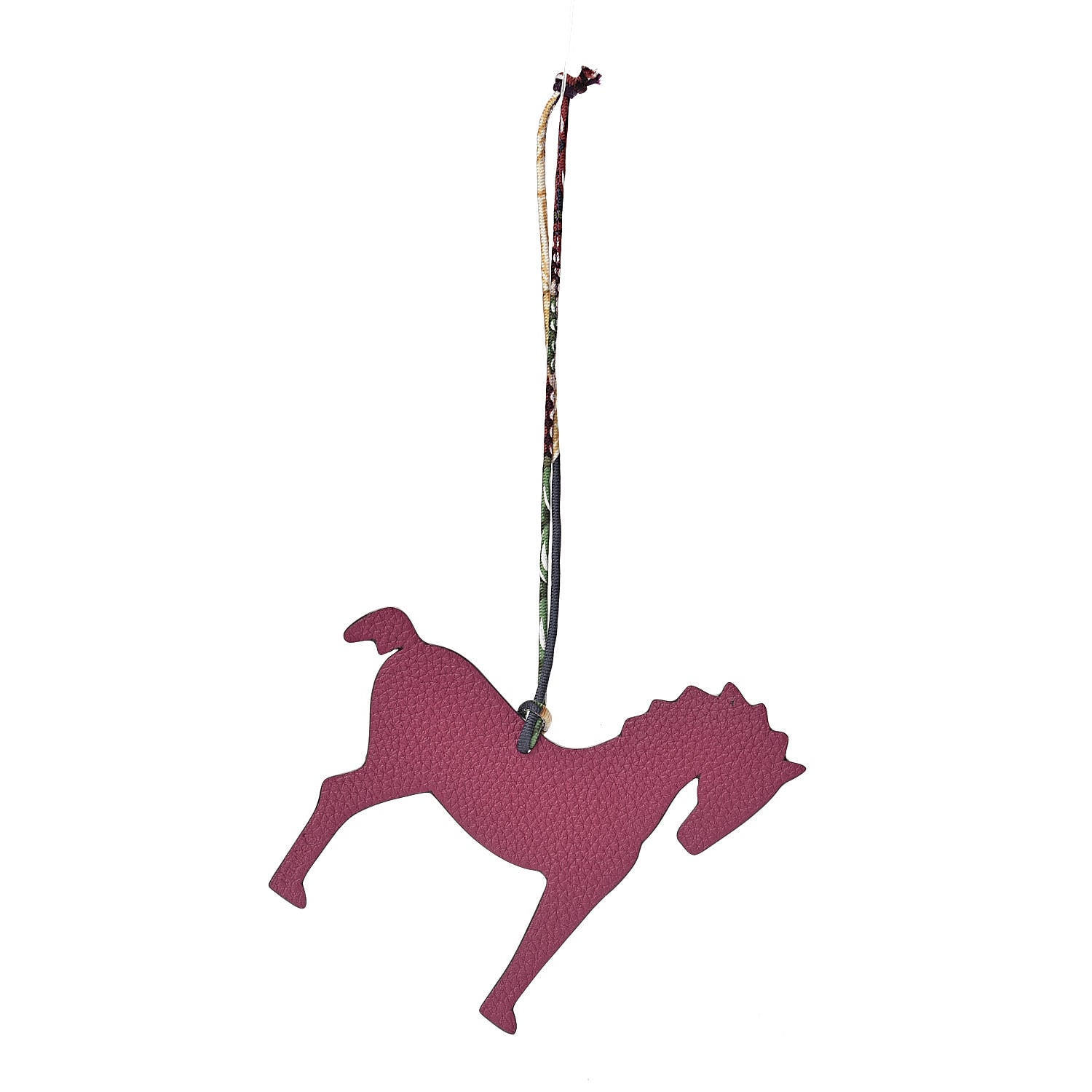 Hermes Epsom Togo Petit H Horse Bag Charm Tosca Malachite 1 of 5