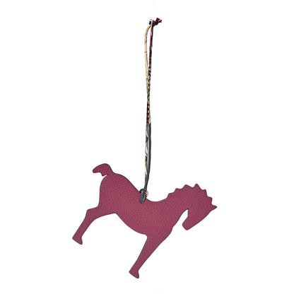 Hermes Epsom Togo Petit H Horse Bag Charm Tosca Malachite 1 of 5