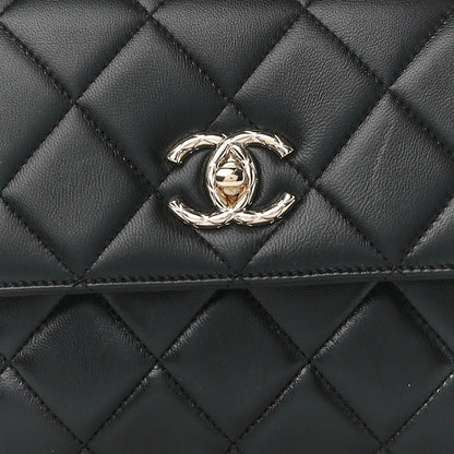 Chanel Lambskin Quilted Small Trendy CC Dual Handle Flap Bag Black 10 of 12
