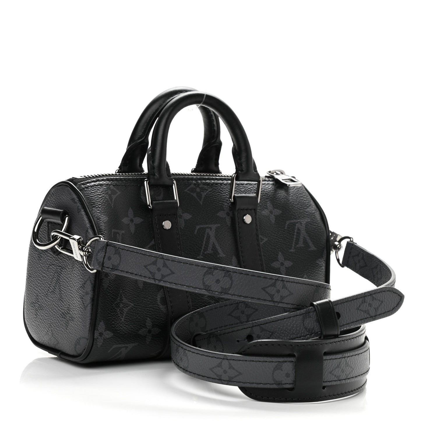 Reverse Monogram Eclipse Keepall XS Black