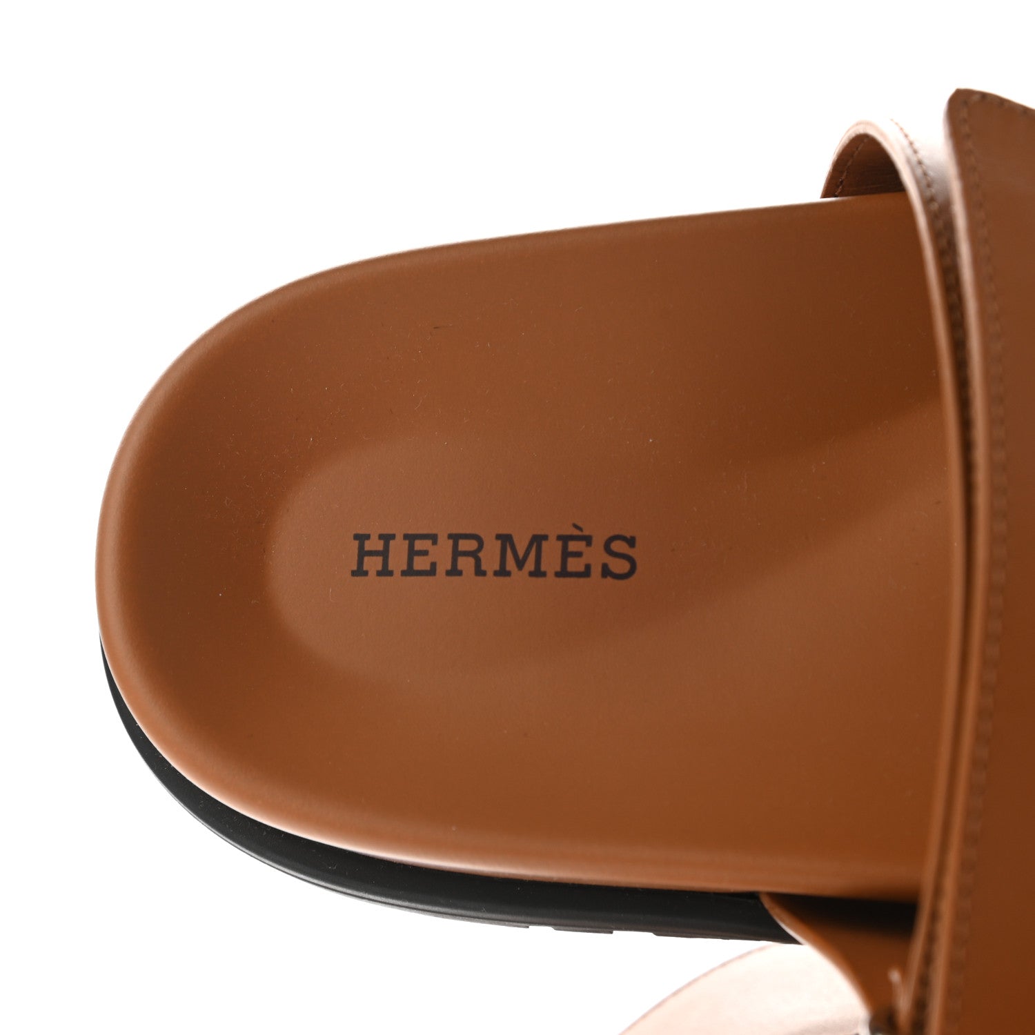 Hermes Calfskin Mens Chypre Sandals 42 Gold 7 of 10