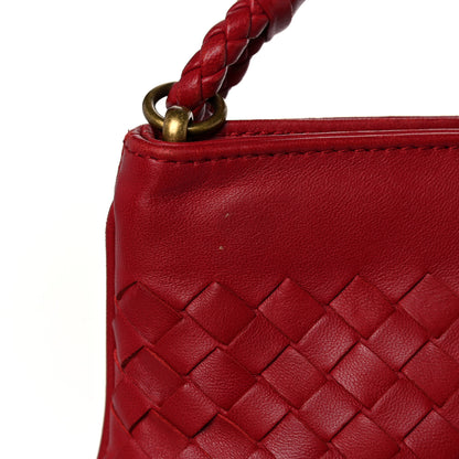 Bottega Veneta Nappa Intrecciato Shoulder Bag Red 12 of 12
