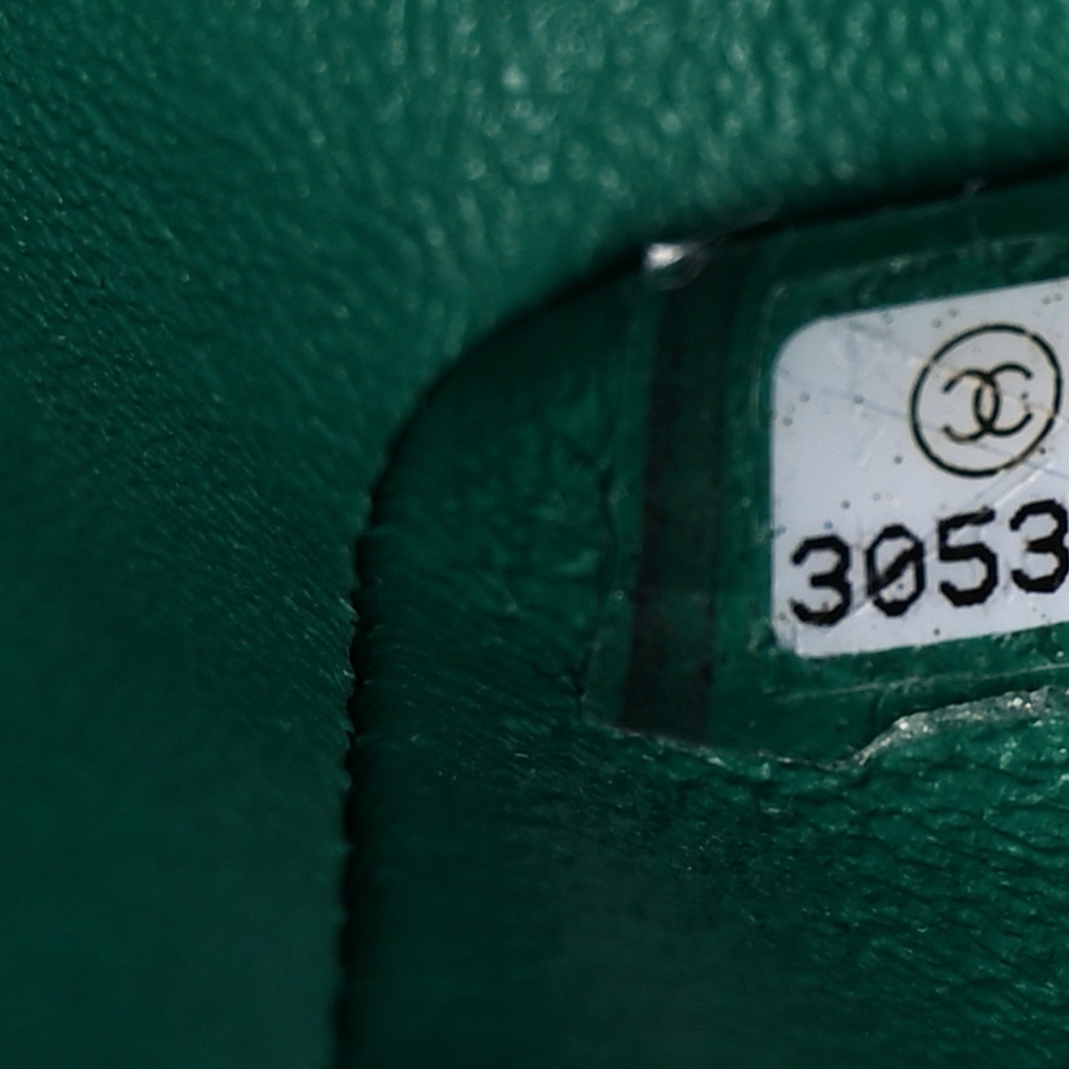 Chanel Caviar Quilted Jumbo Double Flap Green 11 of 18