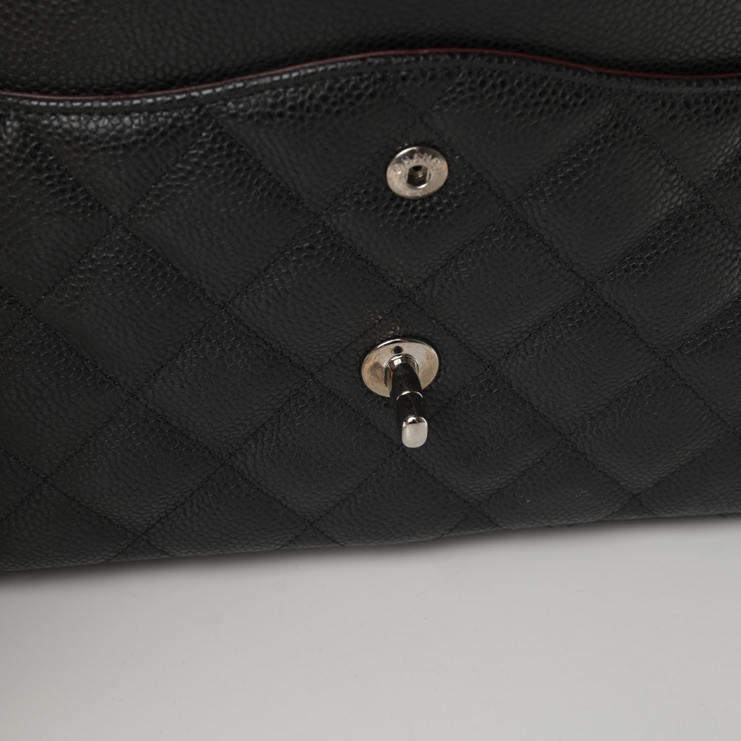 Chanel Caviar Quilted Jumbo Double Flap Black 12 of 13