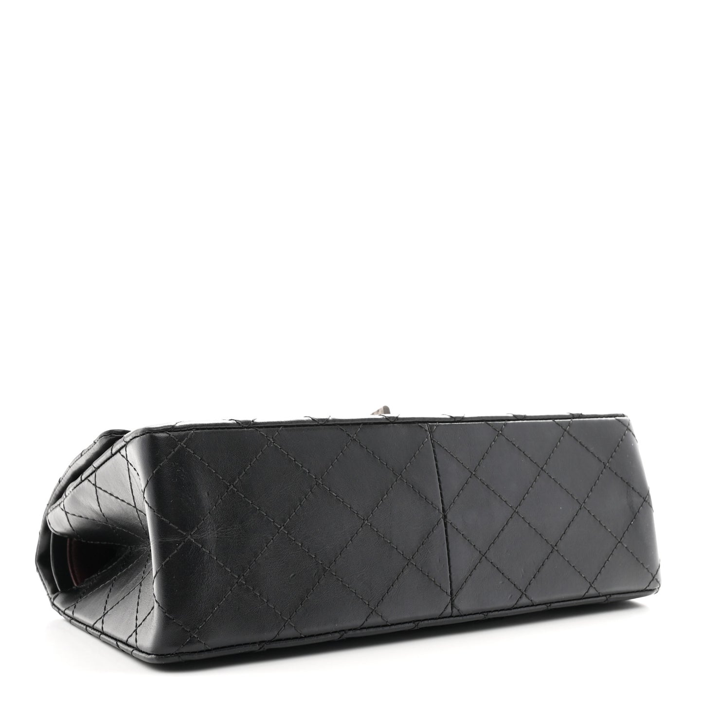 Aged Calfskin Quilted 2.55 Reissue 226 Flap Black