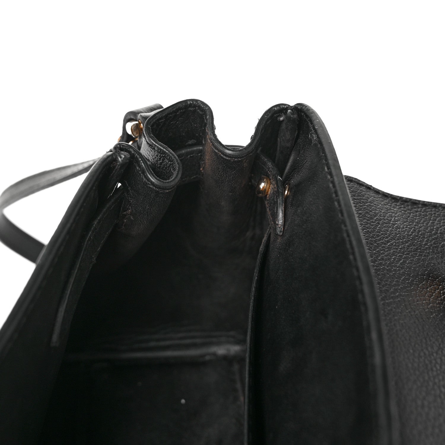 Versace Grained Calfskin Small La Medusa Top Handle Bag Black 10 of 12