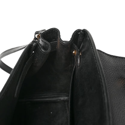 Versace Grained Calfskin Small La Medusa Top Handle Bag Black 10 of 12