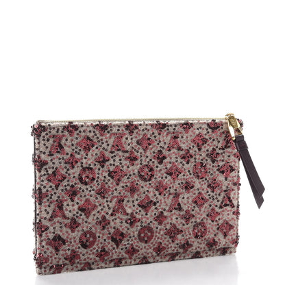 Louis Vuitton Sequin Monogram Sunshine Express Pochette Bordeaux 3 of 8