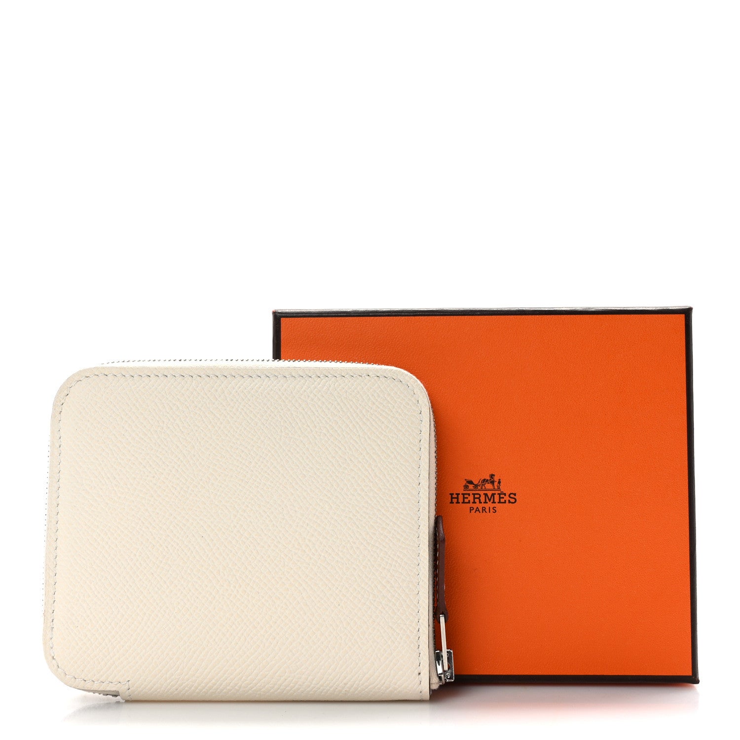 Hermes Epsom Silk'In Compact Wallet Nata 7 of 7