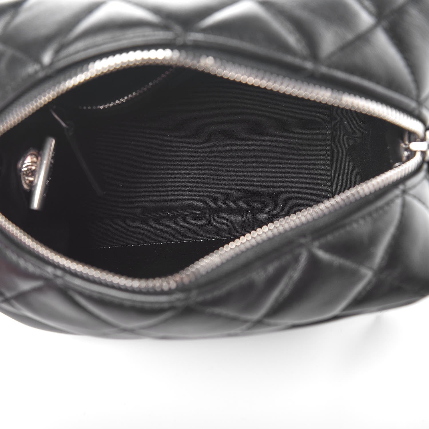 Saint Laurent Calfskin Y Quilted Monogram Small Loulou Bowling Bag Black 5 of 7