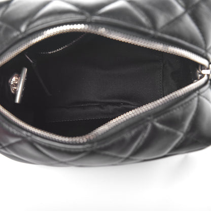 Saint Laurent Calfskin Y Quilted Monogram Small Loulou Bowling Bag Black 5 of 7