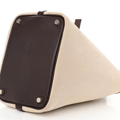 Hermes Toile Swift Picotin 18 PM Chocolate 10 of 11