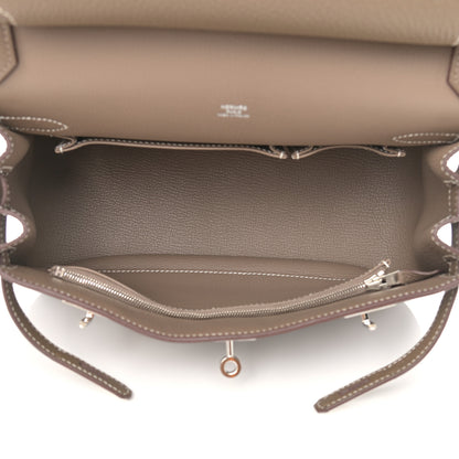 Hermes Taurillon Clemence Jypsiere 28 Etoupe 5 of 9
