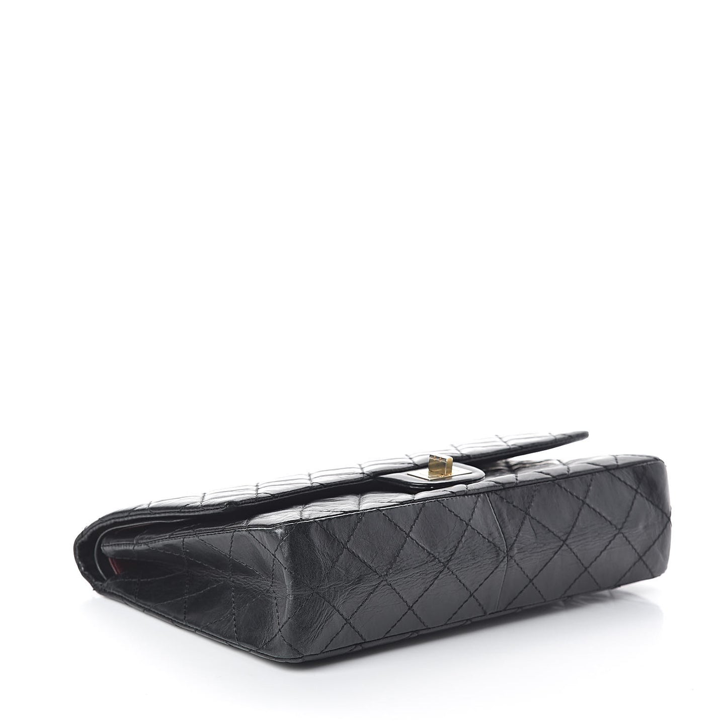 Aged Calfskin Quilted 50th Anniversary 2.55 Reissue 226 Flap Black