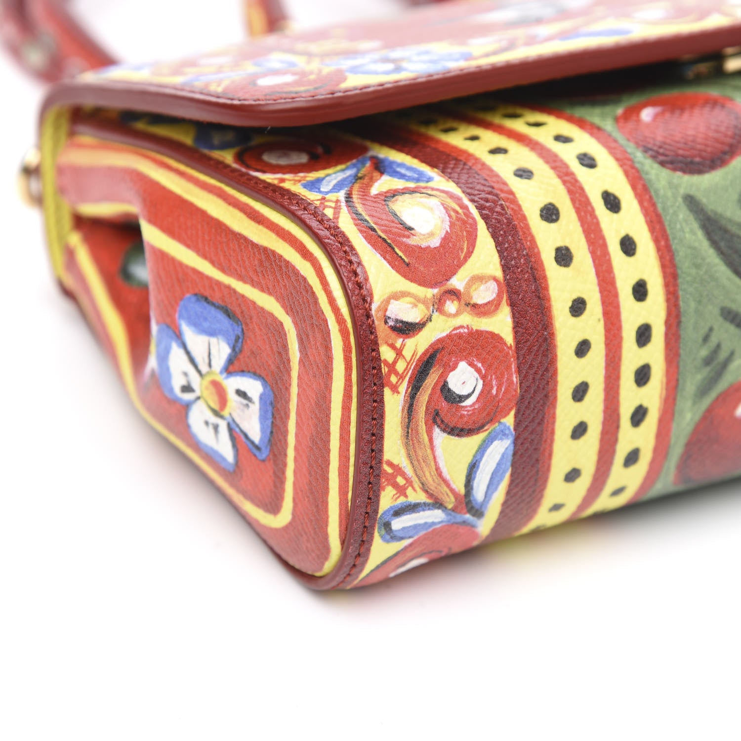 Dolce & Gabbana Dauphine Majolica Printed Mini Miss Sicily Satchel Multicolor 7 of 9