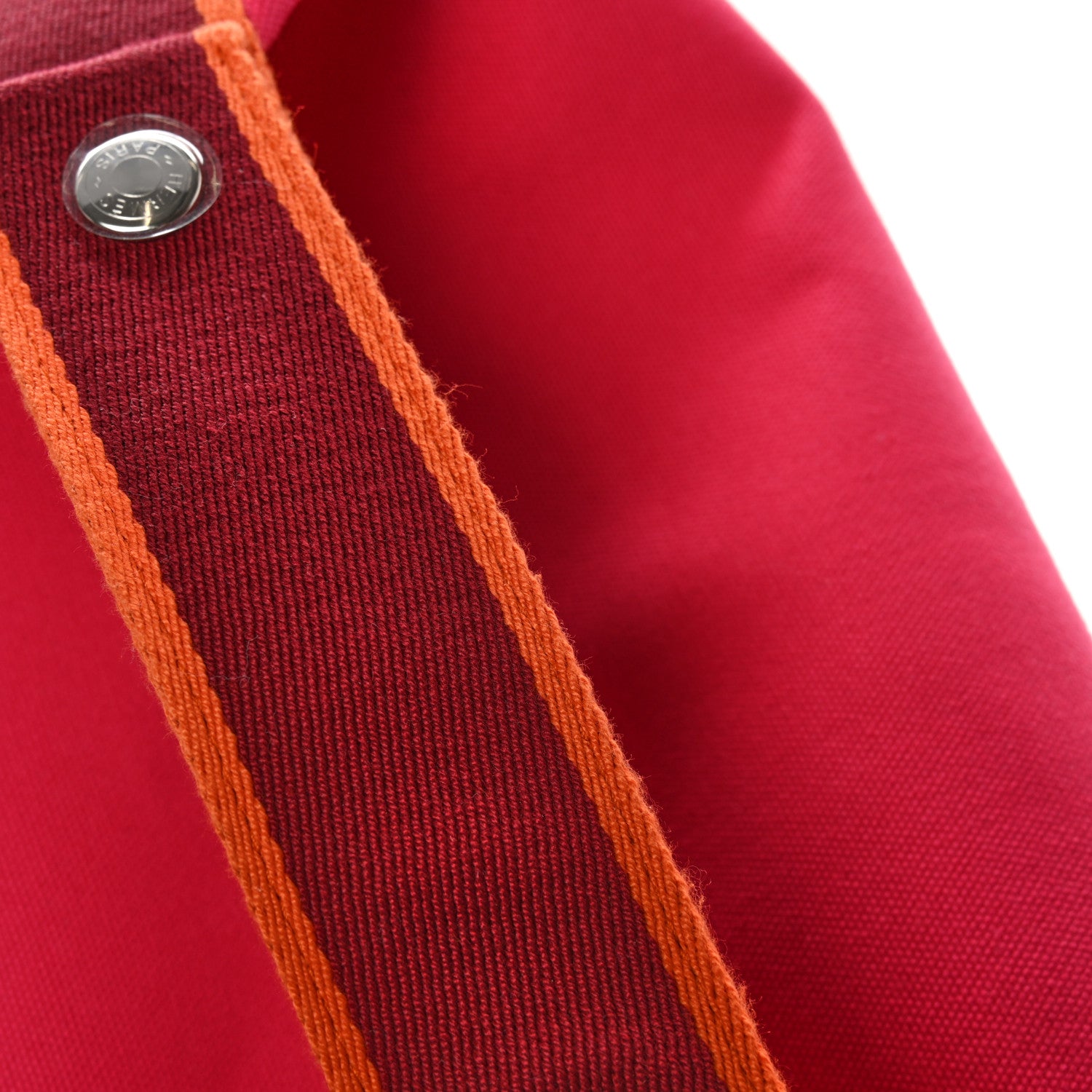 Hermes Canvas Large Bride-A-Brac Pouch Hibiscus 7 of 9