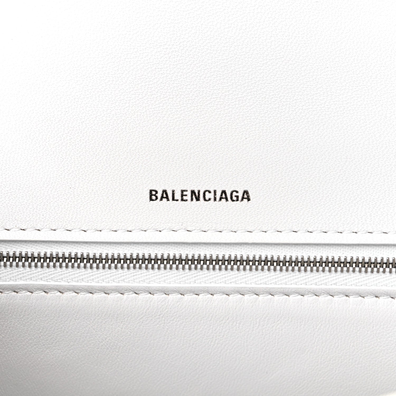Balenciaga Grained Calfskin Medium Hourglass Top Handle Bag White 6 of 10