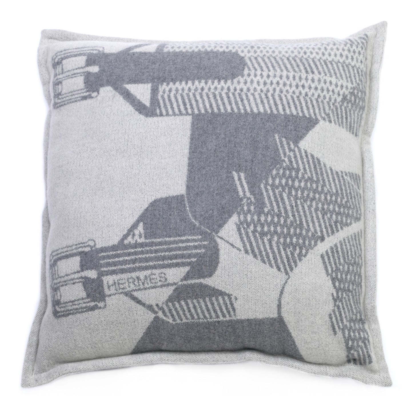 Merino Wool Les Sangles Pillow Gris