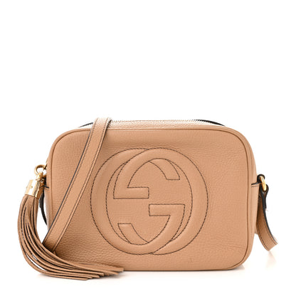 Gucci Pebbled Calfskin Small Soho Disco Bag Camelia 1 of 12