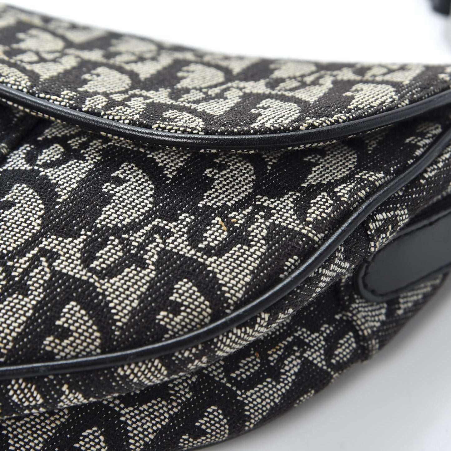 Monogram Saddle Bag Black