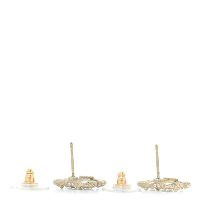 Chanel Pearl CC Logo Earrings Gold 3 of 5