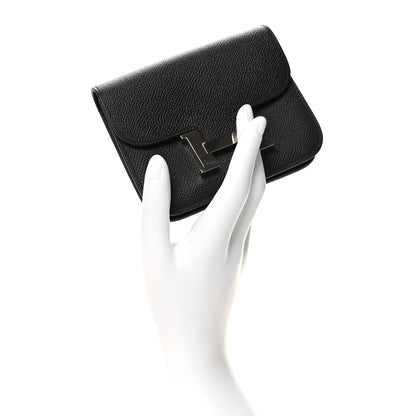 Hermes Epsom Constance Slim Wallet Black 2 of 12