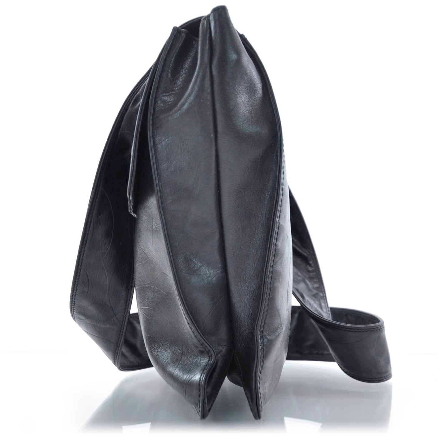 Lambskin CC Messenger Black