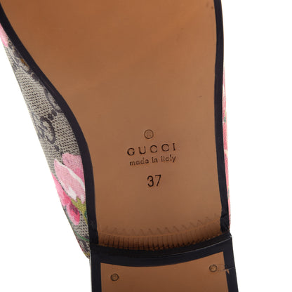 Gucci GG Supreme Monogram Blooms Womens Princetown Slippers 37 Beige Multicolor Dry Rose 9 of 11