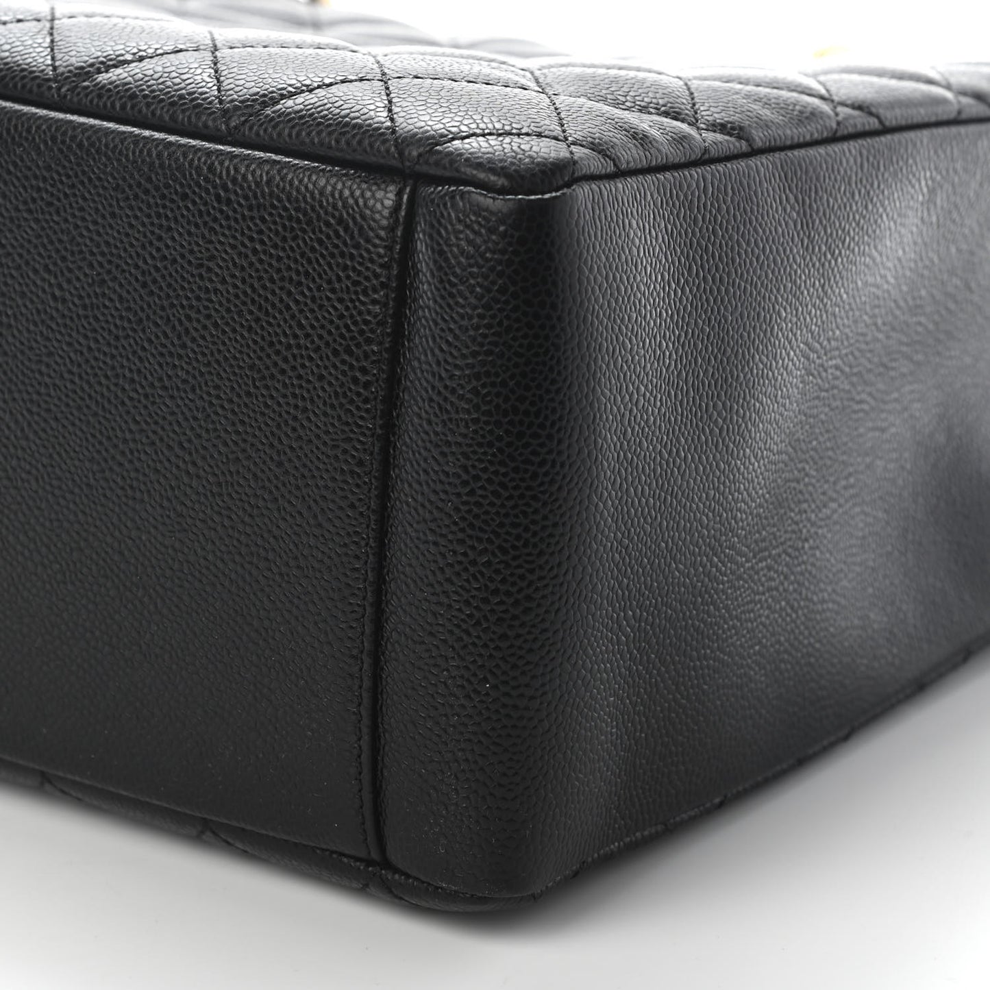 Caviar Quilted Grand Shopping Tote GST Black