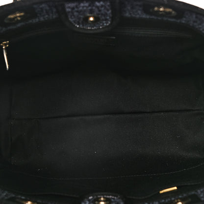 Chanel Lurex Boucle Small Deauville Tote Black 6 of 9